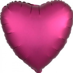 Шар фольга "Сердце" 45см., Сатин Pomegranate