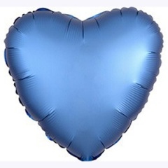 Шар фольга "Сердце" 45см.,Сатин Azure