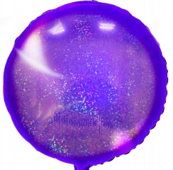 Шар фольга, 45см, голография