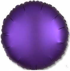 Шар фольга, 45см, сатин