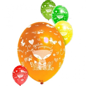 Шар шелкография, кристалл,35см,с обработкой для длительного полета