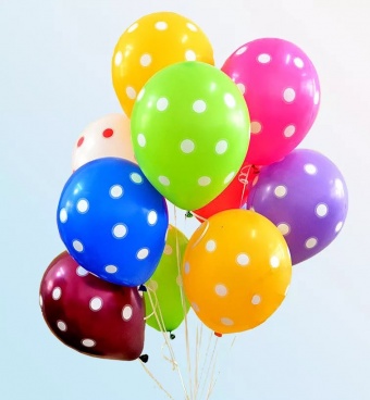 Шар с рисунком, 35см, с обработкой для длительного полета