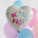 Шар фольга 18Д "Люблю тебя Мам!"