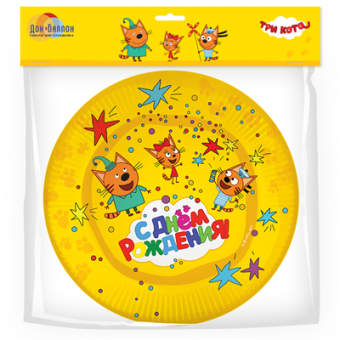 Набор тарелок "Три кота"