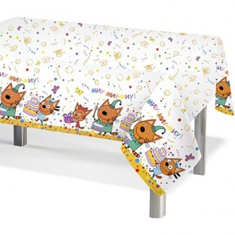 Скатерть п/э "Три кота"