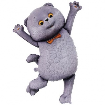 Шар фигура фольга "Кот Басик"