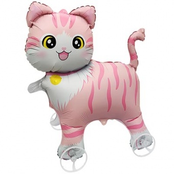 Шар, фигура на колесах "Кот-каталка"
