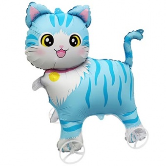 Шар, фигура на колесах "Кот-каталка"