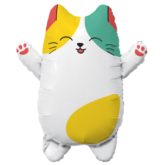 Шар фольга фигура "Добрый котик"