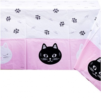 Скатерть п/э "Котики" 180*220см.