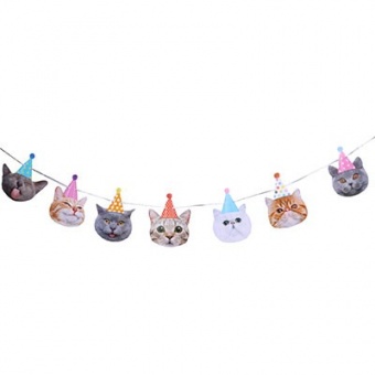 Гирлянда-буквы "Котики фотографичные" 220см.