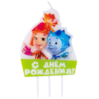 Свеча д/торта Фиксики С ДР