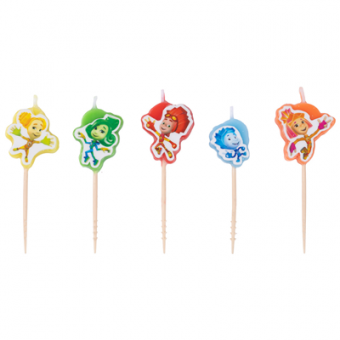 Свечи д/торта на пиках Фиксики 5шт