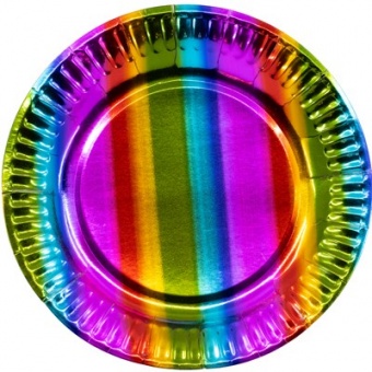 Тарелка 17см. радуга
