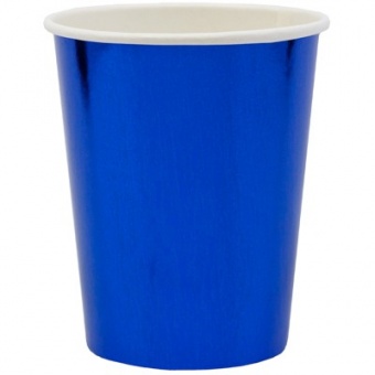 Стакан, синяя фольга