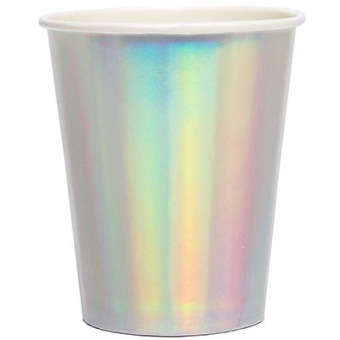 Стакан, серебро/голография