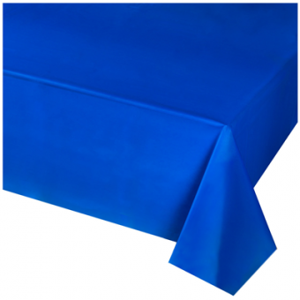 Скатерть п/э 1,4*2,75 синяя