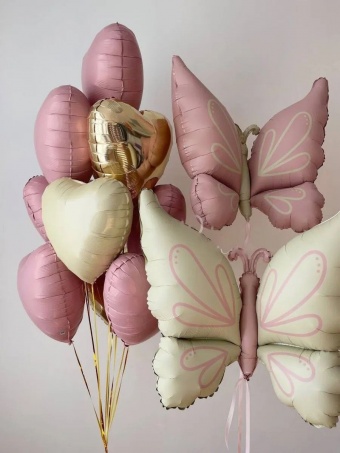 Фонтан из шаров "Нежные Бабочки"