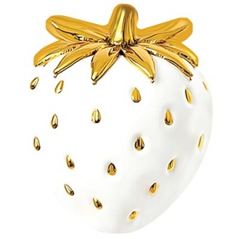 Шар фольга,фигура "Клубника белая"